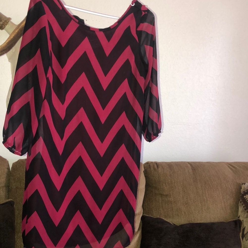 chevron print dress